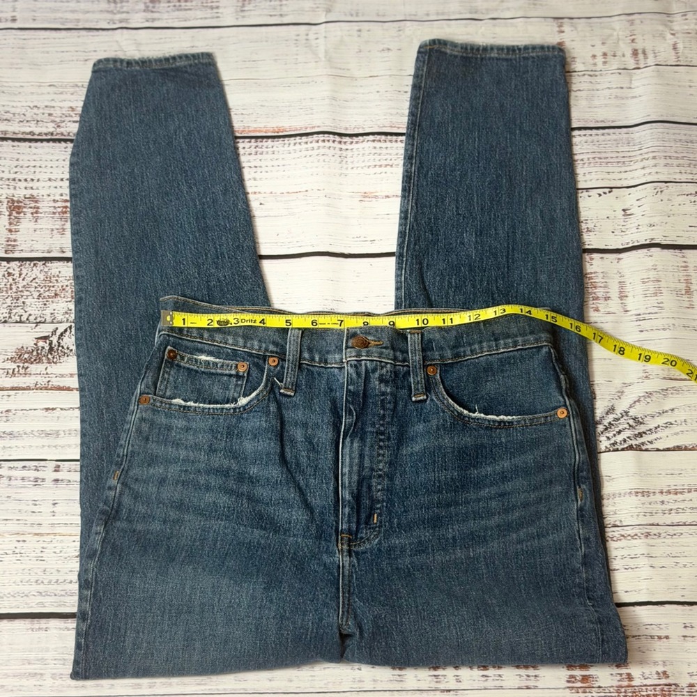 Madewell The Momjean High Rise Tapered Jeans Blue Denim 29 - Picture 6 of 7